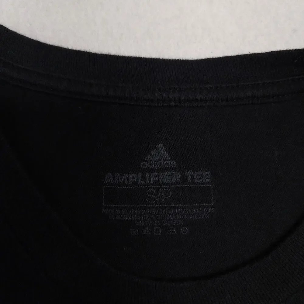 Adidas Casual Crew Neck Short Sleeve Graphic T Shirt Mens Size S Black